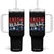 Harris Walz 2024 Election Tumbler With Handle Kamala Madam President Retro Groovy TB10 One Size: 40 oz Black Print Your Wear