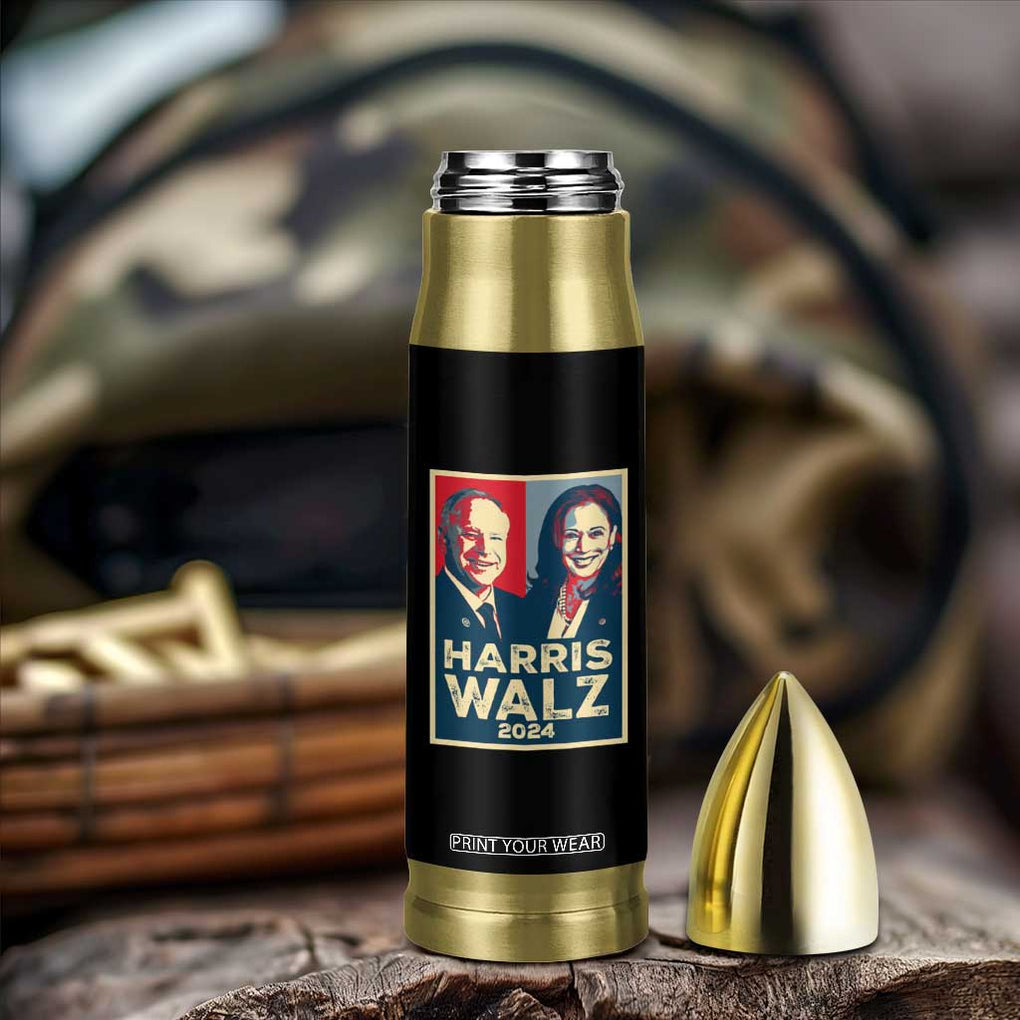 Harris Walz for President 2024 Bullet Tumbler Kamala Presidential Election TB10 Print Your Wear