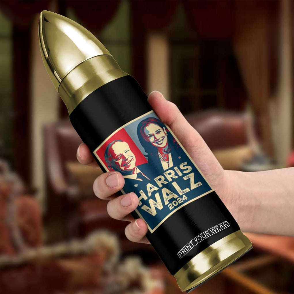 Harris Walz for President 2024 Bullet Tumbler Kamala Presidential Election TB10 Print Your Wear
