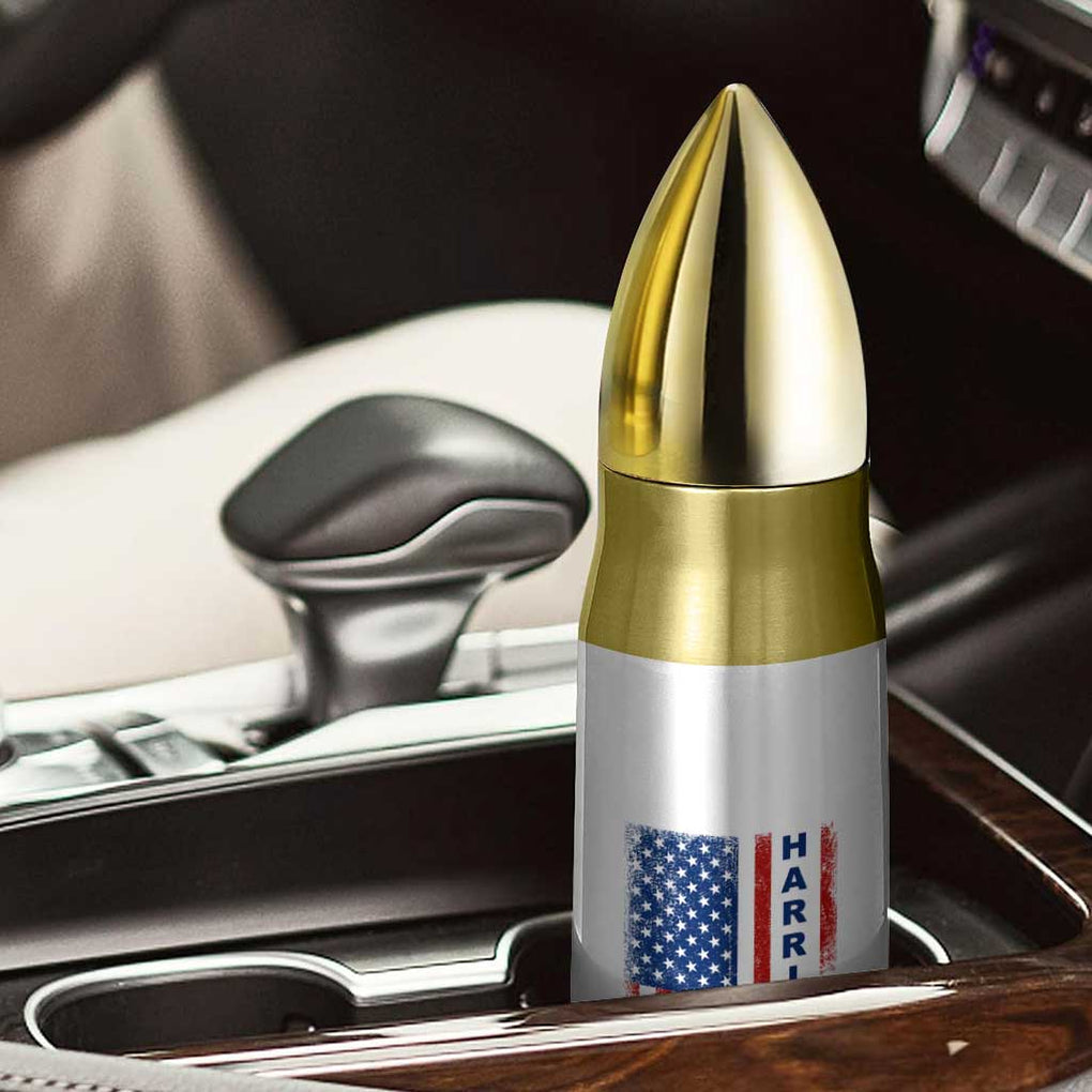 Harris Walz 2024 Bullet Tumbler Tim Walzt Kamala Madam President American USA Flag TB10 Print Your Wear