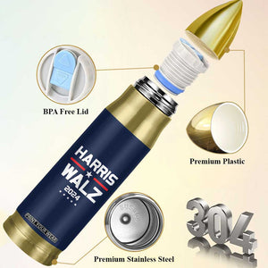 Kamala Harris Tim Walz 2024 Presidential Election Bullet Tumbler TB10 Print Your Wear