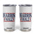 Harris Walz Waltz 2024 Tumbler Cup Kamala Presidential Election Retro Stripe TB10 White Print Your Wear