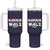 Harris Walz 2024 Election Tumbler With Handle We're Not Going Back Kamala Madam President TB10 One Size: 40 oz Navy Print Your Wear
