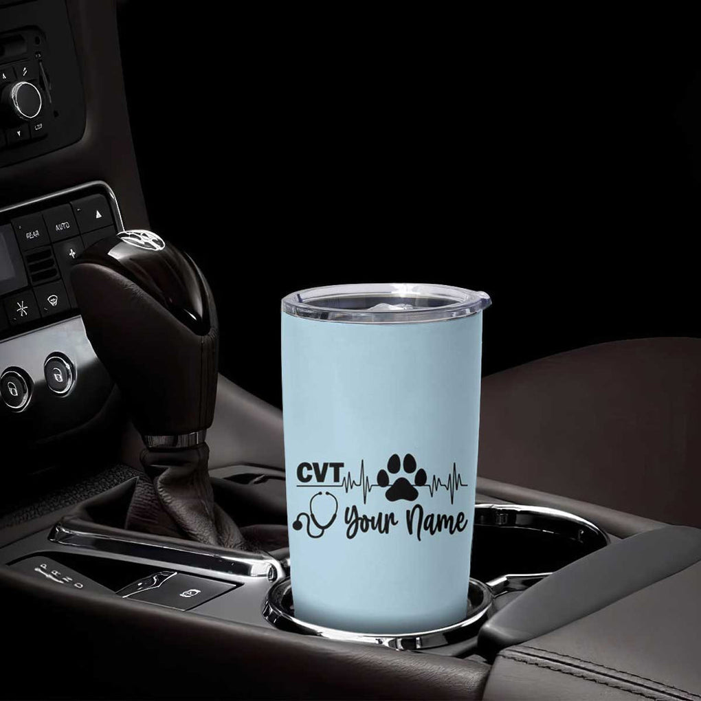 Personalized Vet Tech Tumbler Cup Vet Staff Appreciation Gift Tarot Card Custom Name TB10 Print Your Wear