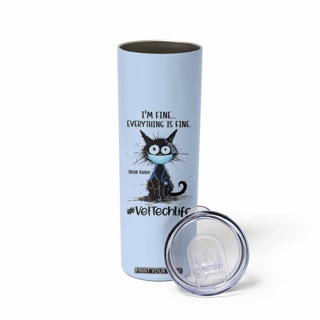 Personalized Veterinarian Vet Tech Skinny Tumbler Custom Name Vet Staff Gift Veterinarian Graduation TB10 Print Your Wear