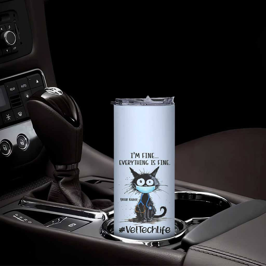 Personalized Veterinarian Vet Tech Skinny Tumbler Custom Name Vet Staff Gift Veterinarian Graduation TB10 Print Your Wear