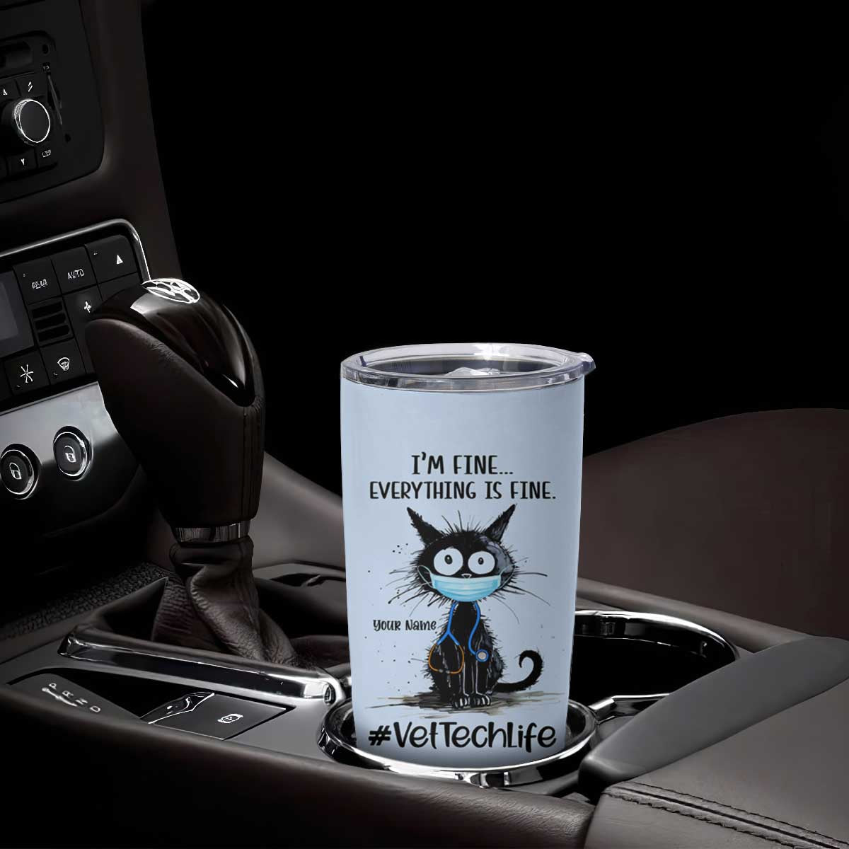 Personalized Veterinarian Vet Tech Tumbler Cup Custom Name Vet Staff Gift Veterinarian Graduation TB10 Print Your Wear