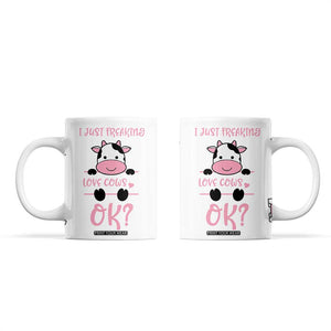 Cow Gifts For Women Coffee Mug Funny Cow Lovers Gift For Women Girlfrend Kids TB10 White Print Your Wear