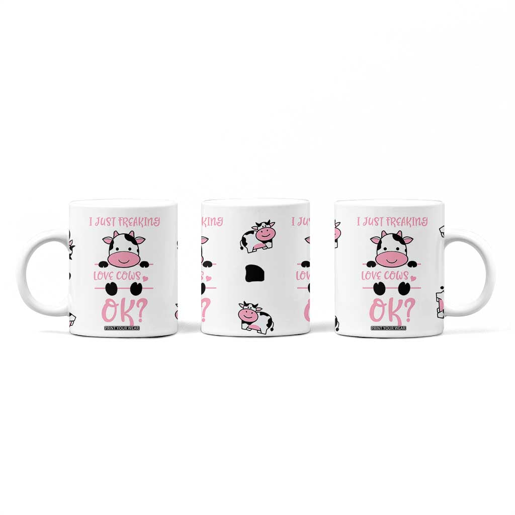 Cow Gifts For Women Coffee Mug Funny Cow Lovers Gift For Women Girlfrend Kids TB10 Print Your Wear
