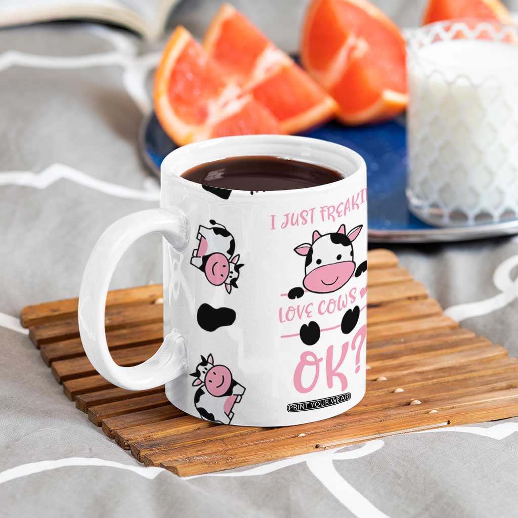 Cow Gifts For Women Coffee Mug Funny Cow Lovers Gift For Women Girlfrend Kids TB10 Print Your Wear