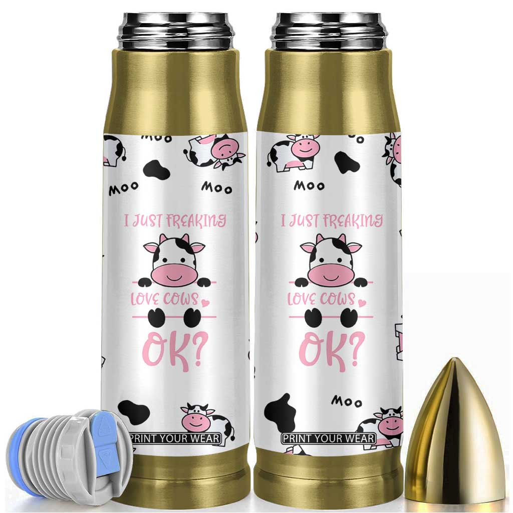 Cow Gifts For Women Bullet Tumbler Funny Cow Lovers Gift For Women Girlfrend Kids TB10 White Print Your Wear
