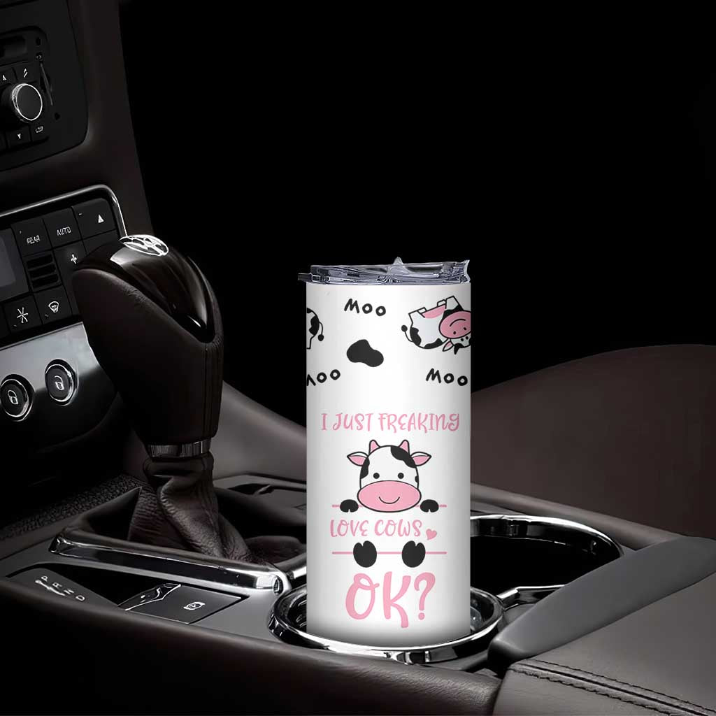 Cow Gifts For Women Skinny Tumbler Funny Cow Lovers Gift For Women Girlfrend Kids TB10 Print Your Wear
