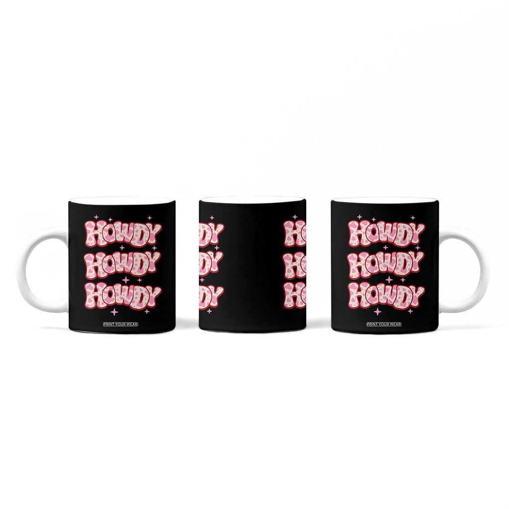 Howdy Cowgirl Coffee Mug Western Girl Country Rodeo Pink Cowgirl TB10 Print Your Wear