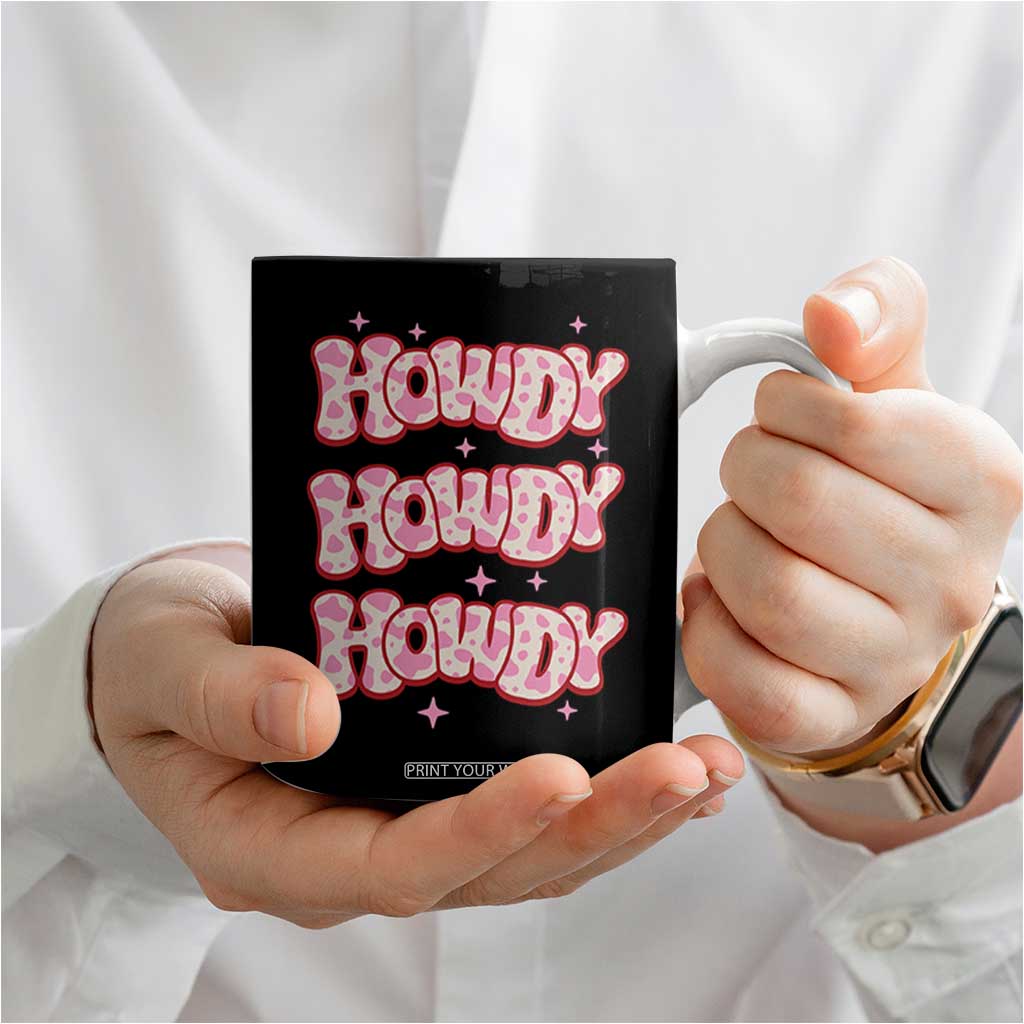 Howdy Cowgirl Coffee Mug Western Girl Country Rodeo Pink Cowgirl TB10 Print Your Wear