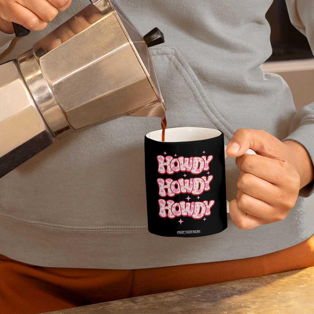 Howdy Cowgirl Coffee Mug Western Girl Country Rodeo Pink Cowgirl TB10 Print Your Wear