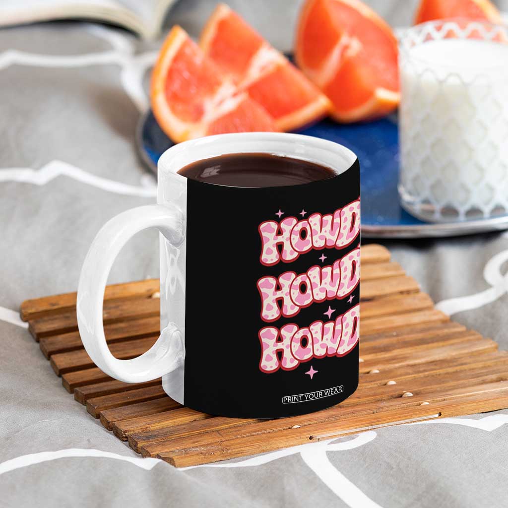 Howdy Cowgirl Coffee Mug Western Girl Country Rodeo Pink Cowgirl TB10 Print Your Wear