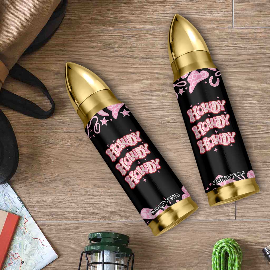 Howdy Cowgirl Bullet Tumbler Western Girl Country Rodeo Pink Cowgirl TB10 Print Your Wear