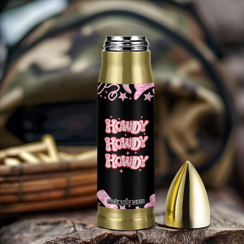 Howdy Cowgirl Bullet Tumbler Western Girl Country Rodeo Pink Cowgirl TB10 Print Your Wear