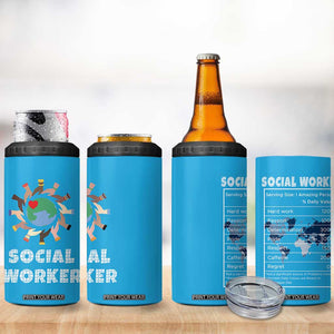 Social Worker Gifts 4 in 1 Can Cooler Tumbler Appreciation Gifts For Social Works Practitioner TB10 Print Your Wear