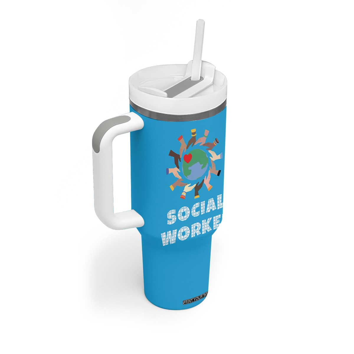 Social Worker Gifts Tumbler With Handle Appreciation Gifts For Social Works Practitioner TB10 Print Your Wear