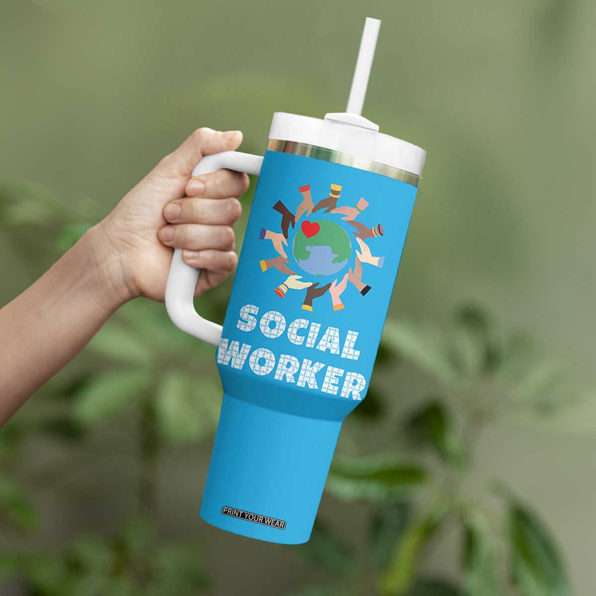 Social Worker Gifts Tumbler With Handle Appreciation Gifts For Social Works Practitioner TB10 Print Your Wear