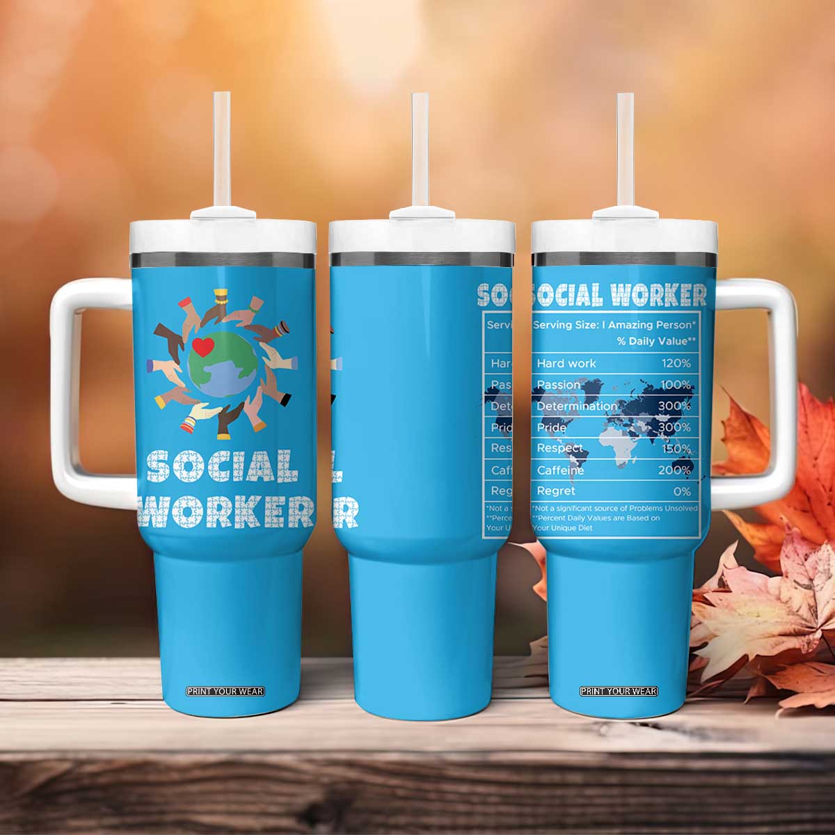Social Worker Gifts Tumbler With Handle Appreciation Gifts For Social Works Practitioner TB10 Print Your Wear