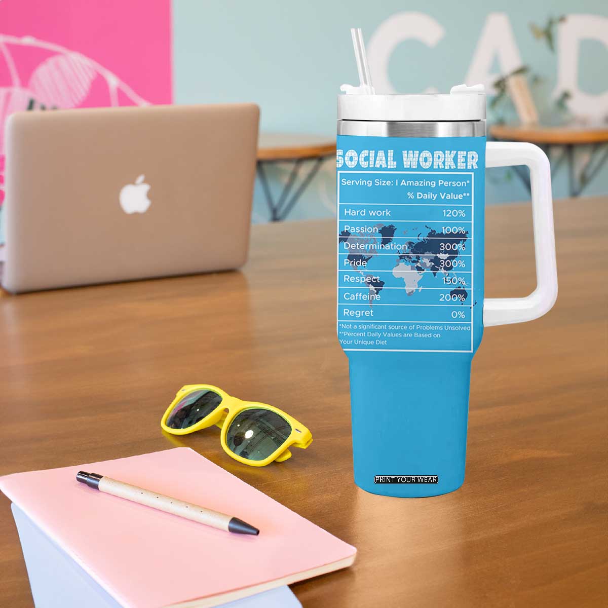 Social Worker Gifts Tumbler With Handle Appreciation Gifts For Social Works Practitioner TB10 Print Your Wear