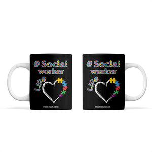 Social Worker Gifts Coffee Mug Social Works Practitioner Appreciation Week TB10 Black Print Your Wear