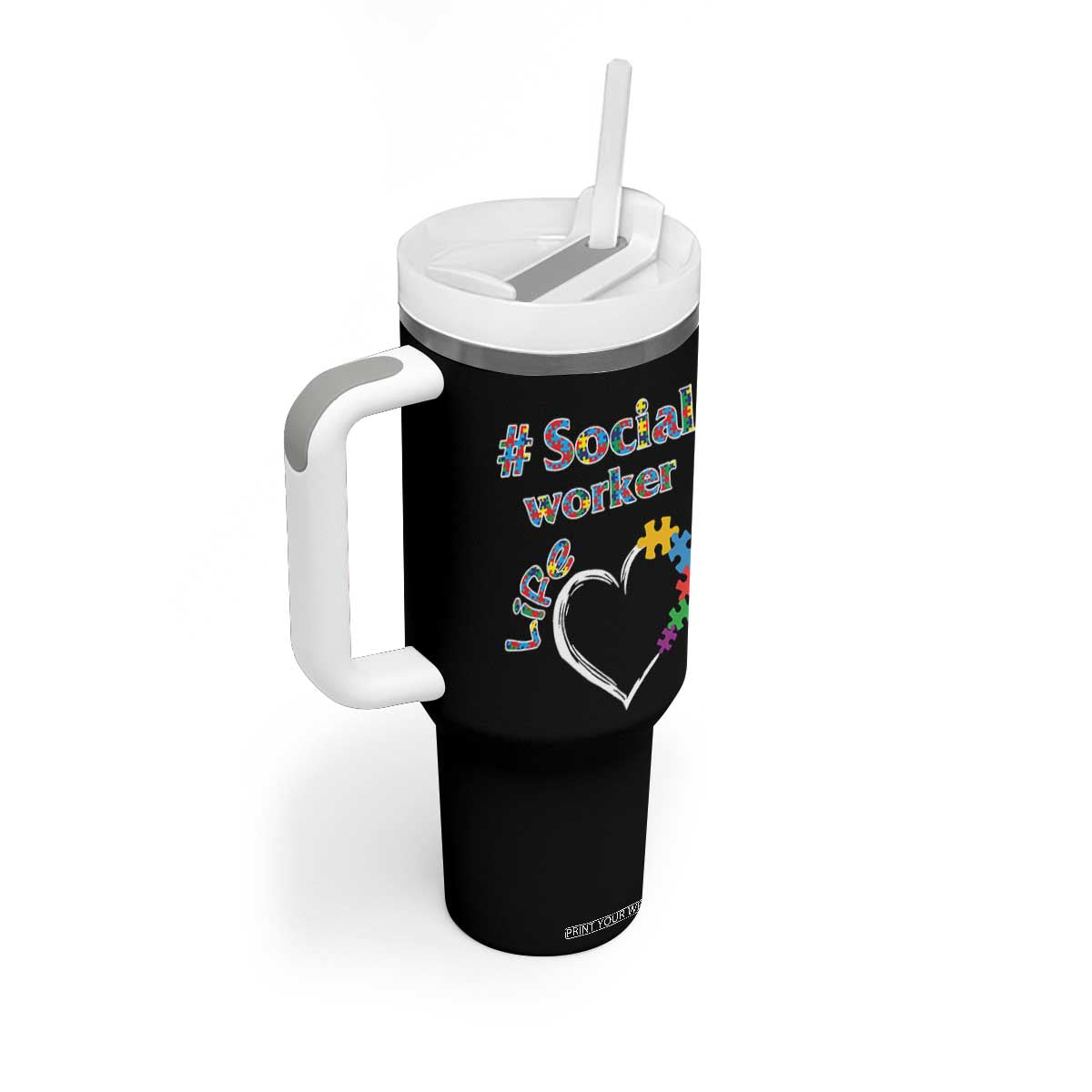 Social Worker Gifts Tumbler With Handle Social Works Practitioner Appreciation Week TB10 Print Your Wear