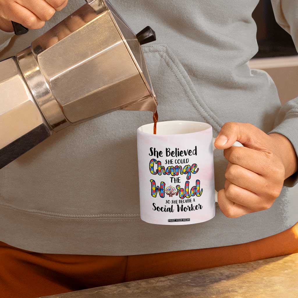 Social Worker Gifts For Women Coffee Mug Gift for Social Work Week Office Coworker TB10 Print Your Wear