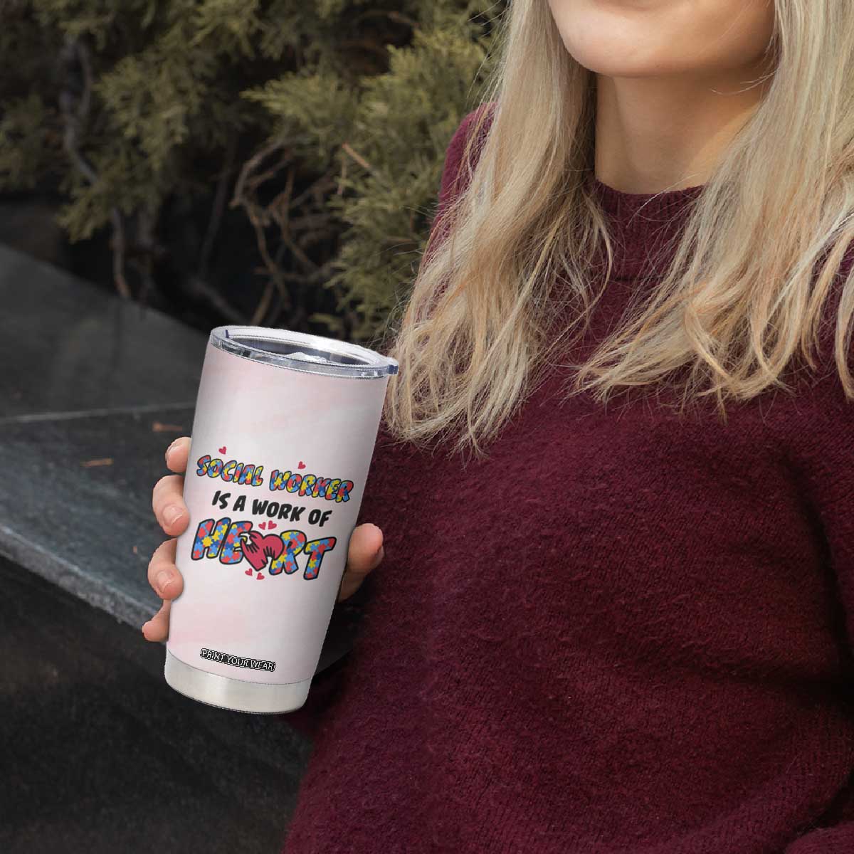 Social Worker Gifts For Women Tumbler Cup Gift for Social Work Week Office Coworker TB10 Print Your Wear