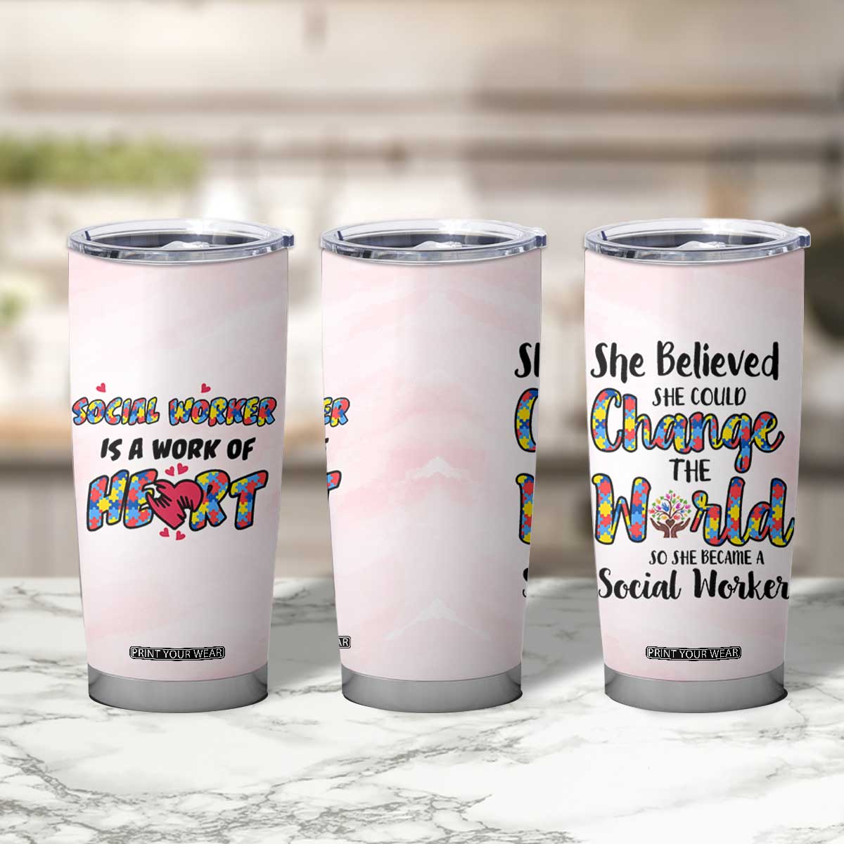 Social Worker Gifts For Women Tumbler Cup Gift for Social Work Week Office Coworker TB10 Print Your Wear