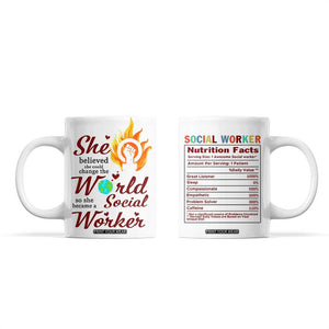 Social Worker Gifts For Women Coffee Mug Social Works Practitioner Appreciation Week TB10 White Print Your Wear