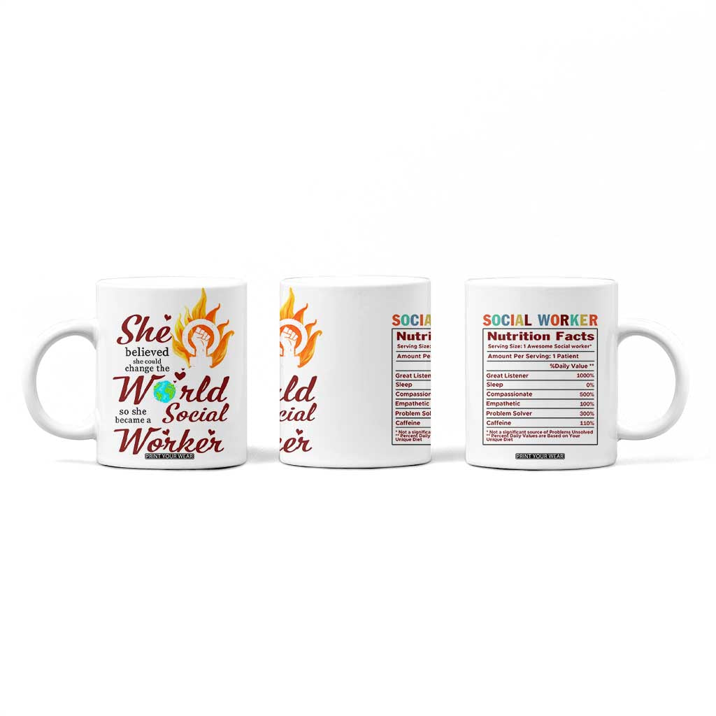Social Worker Gifts For Women Coffee Mug Social Works Practitioner Appreciation Week TB10 Print Your Wear
