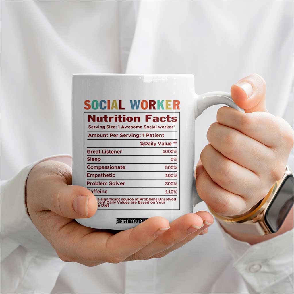 Social Worker Gifts For Women Coffee Mug Social Works Practitioner Appreciation Week TB10 Print Your Wear
