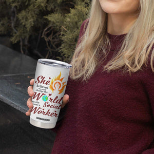 Social Worker Gifts For Women Tumbler Cup Social Works Practitioner Appreciation Week TB10 Print Your Wear