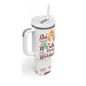 Social Worker Gifts For Women Tumbler With Handle Social Works Practitioner Appreciation Week TB10 Print Your Wear