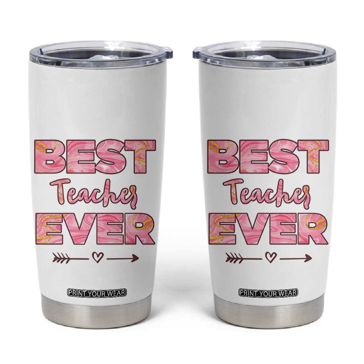 Best Teacher Appreciation Gifts Tumbler Cup Thank You Appreciation Gifts From Students TB10 White Print Your Wear
