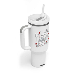 Funny Nurse Tumbler With Handle I Will Stab You Nursing School Graduation RN Nurses TB10 Print Your Wear