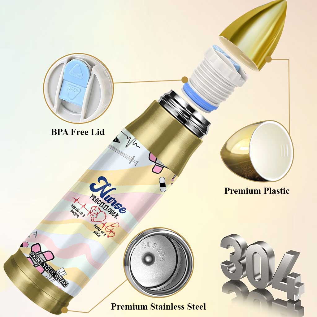 Nurses Practitioner Bullet Tumbler NP Gifts For Women Nursing School TB10 Print Your Wear