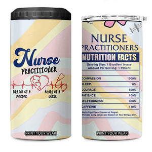 Nurses Practitioner 4 in 1 Can Cooler Tumbler NP Gifts For Women Nursing School TB10 One Size: 16 oz Multicolor Print Your Wear