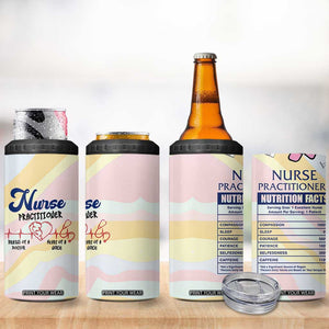 Nurses Practitioner 4 in 1 Can Cooler Tumbler NP Gifts For Women Nursing School TB10 Print Your Wear