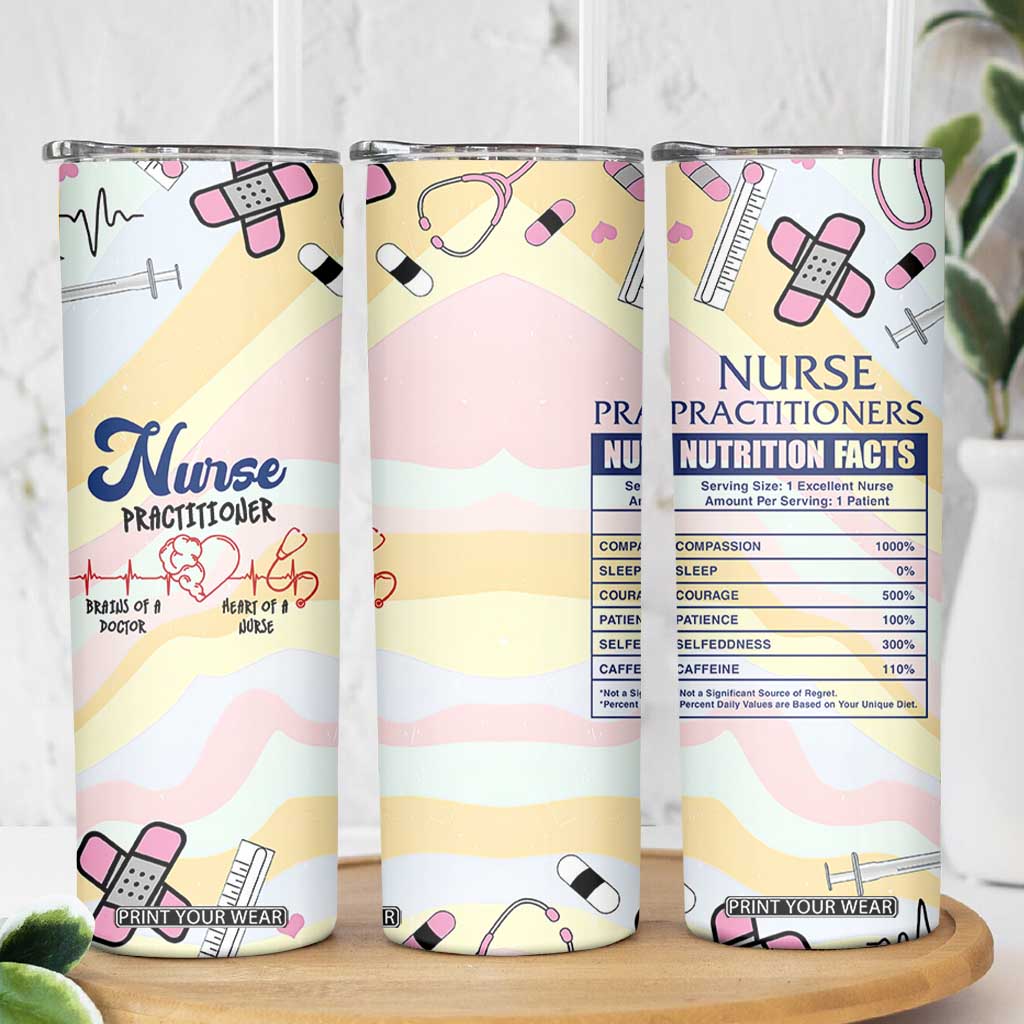 Nurses Practitioner Skinny Tumbler NP Gifts For Women Nursing School TB10 Print Your Wear