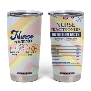 Nurses Practitioner Tumbler Cup NP Gifts For Women Nursing School TB10 Multicolor Print Your Wear