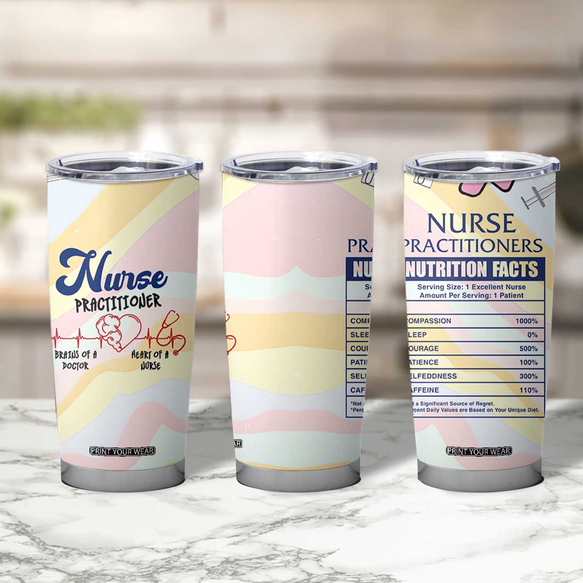 Nurses Practitioner Tumbler Cup NP Gifts For Women Nursing School TB10 Print Your Wear