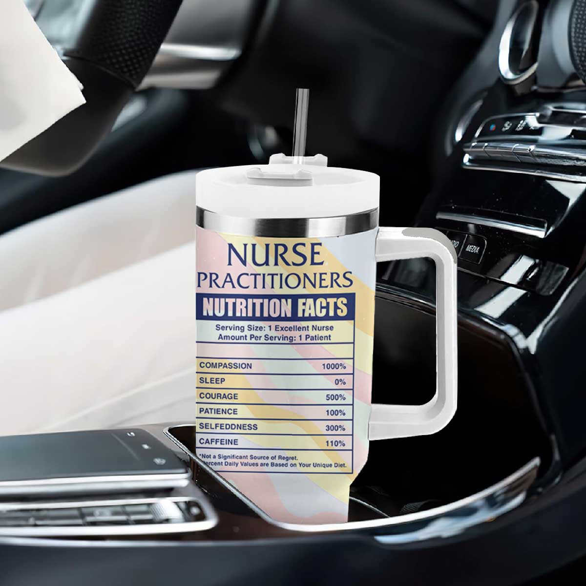 Nurses Practitioner Tumbler With Handle NP Gifts For Women Nursing School TB10 Print Your Wear