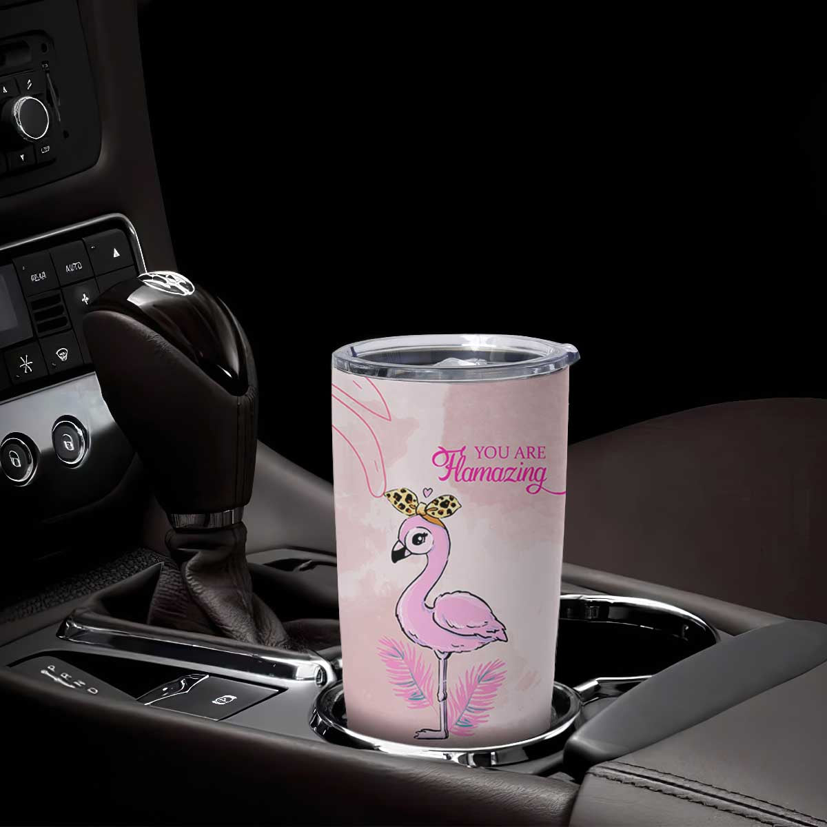 Positive Flamingo Gifts Tumbler Cup Emotional Support Flamingo Affirmation TB10 Print Your Wear