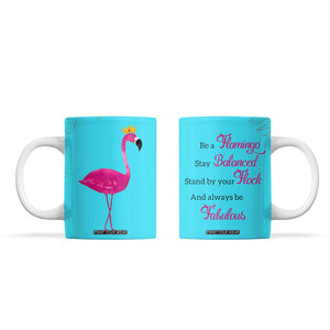 Gifts For Flamingo Lover Coffee Mug Positive Flamingo Affirmation Gifts TB10 Teal Print Your Wear