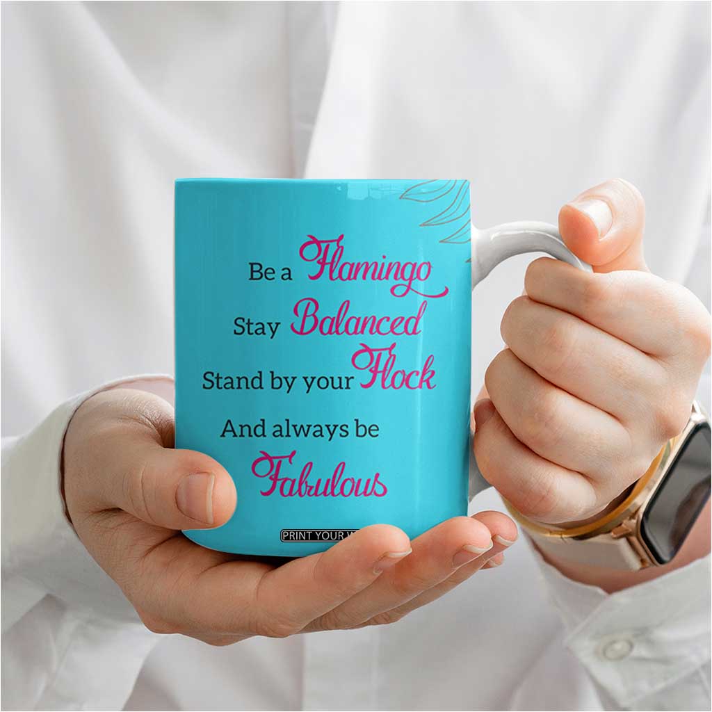 Gifts For Flamingo Lover Coffee Mug Positive Flamingo Affirmation Gifts TB10 Print Your Wear