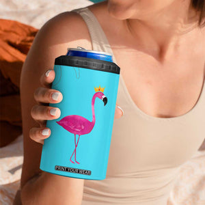 Gifts For Flamingo Lover 4 in 1 Can Cooler Tumbler Positive Flamingo Affirmation Gifts TB10 Print Your Wear